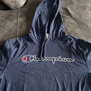 Champion Navy Blue Pullover Hoodie